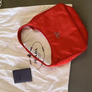 Red Prada Nylon purse - mini